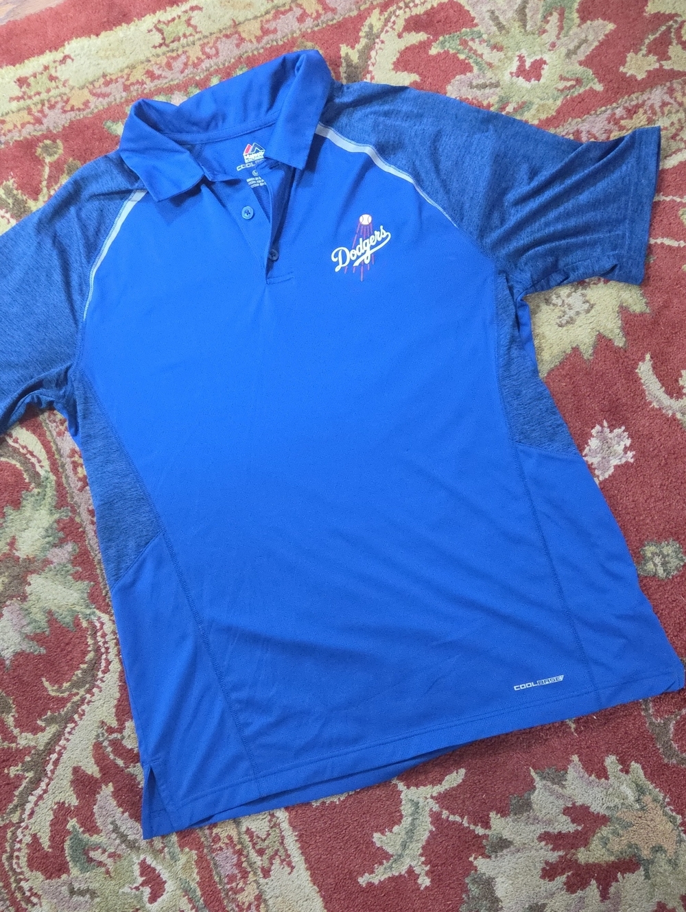 Majestic LA Dodgers baseball polo shirt